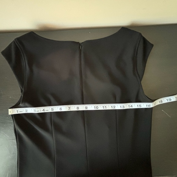 Joseph Ribkoff 🇨🇦 Sz 10 Classic Black Dress Career Professional Event Guest - Picture 9 of 12